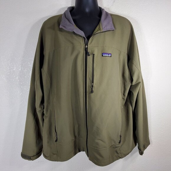 Patagonia Mens XXL Simple Guide Shell Jacket Olive Green Full-Zip Jacket - Picture 8 of 8